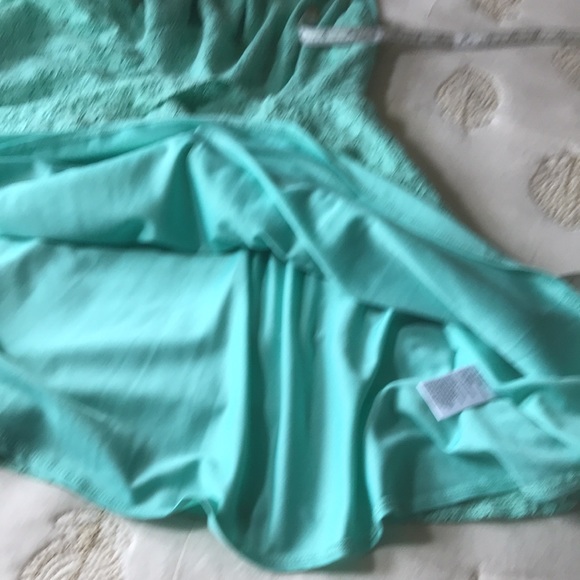 Anthropologie Pins and Needles Pastel Green Mini Dress Size 4 - Picture 12 of 14